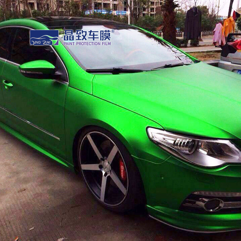 1,52X18M Σούπερ γυαλιστερό μεταλλικό Midnight Green Car Vinyl Wrap για ολόκληρο το σώμα αυτοκινήτου