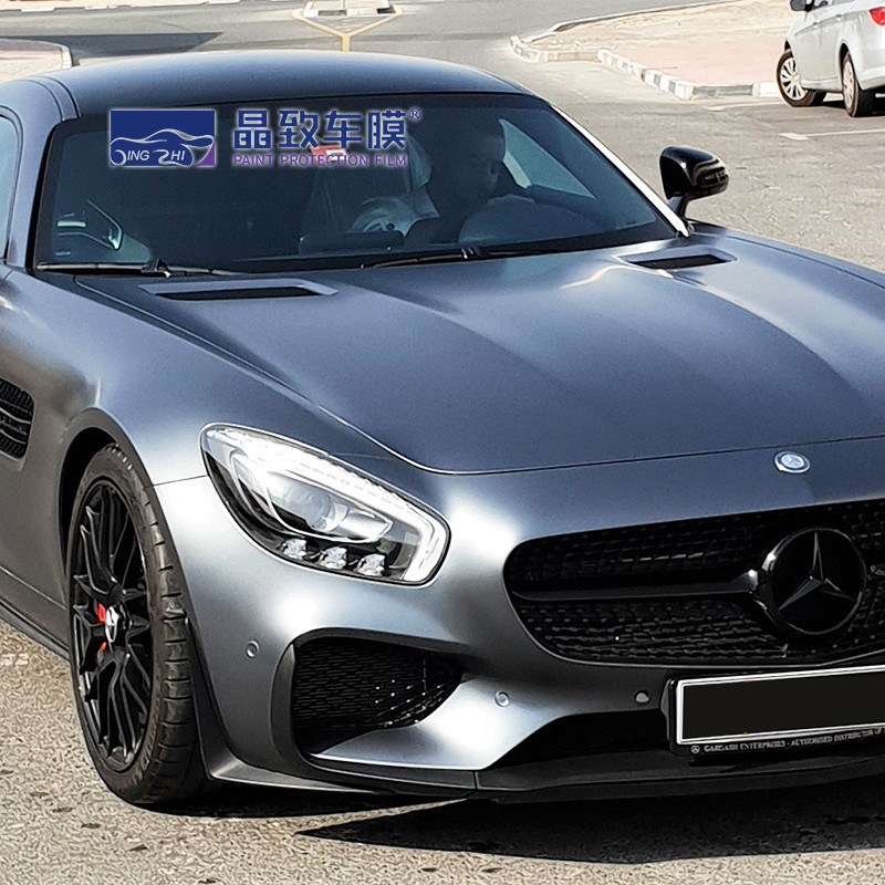 Αυτοκόλλητο ανθεκτικό ασημένιο περιτύλιγμα αυτοκινήτου, μεμβράνη PPF που αλλάζει χρώμα με προστασία UV